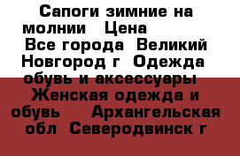 Сапоги зимние на молнии › Цена ­ 5 900 - Все города, Великий Новгород г. Одежда, обувь и аксессуары » Женская одежда и обувь   . Архангельская обл.,Северодвинск г.